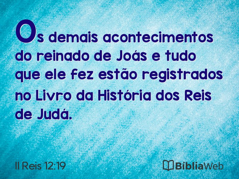 II Reis 12:19 em imagem para compartilhar