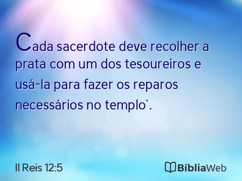 II Reis 12:5 em imagem para compartilhar
