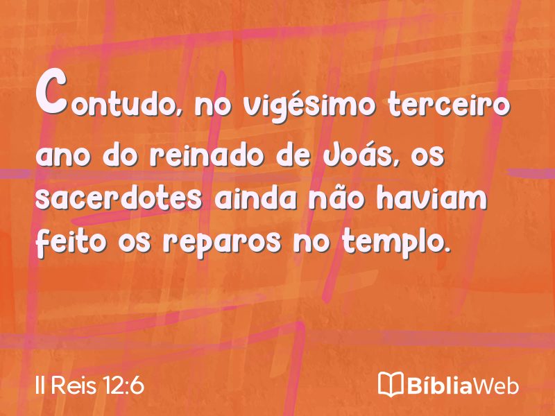 II Reis 12:6 em imagem para compartilhar