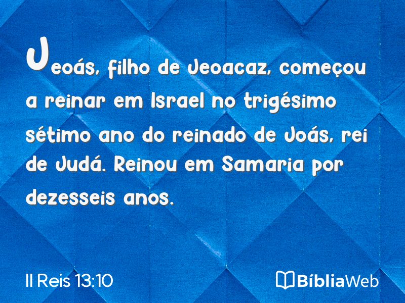 II Reis 13:10 em imagem para compartilhar