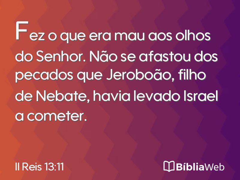 II Reis 13:11 em imagem para compartilhar