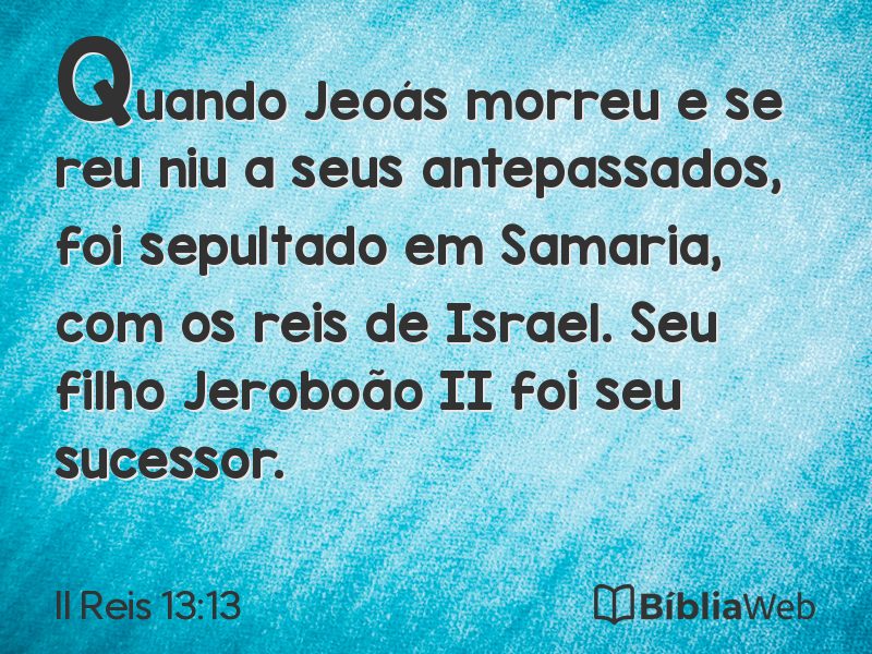 II Reis 13:13 em imagem para compartilhar