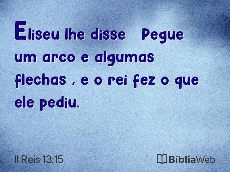 II Reis 13:15 em imagem para compartilhar