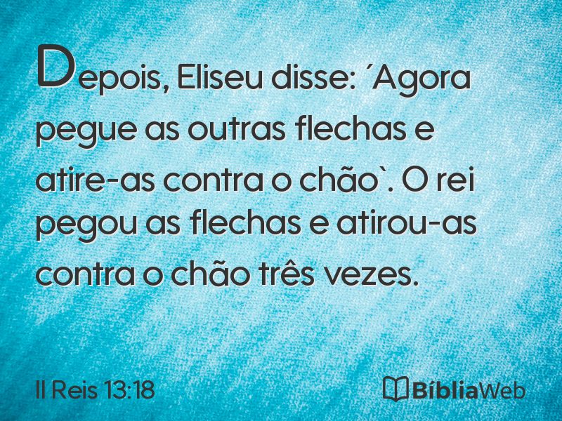 II Reis 13:18 em imagem para compartilhar
