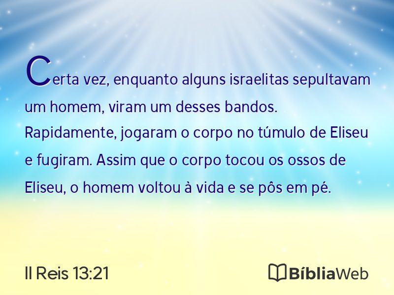 II Reis 13:21 em imagem para compartilhar