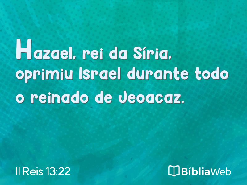 II Reis 13:22 em imagem para compartilhar