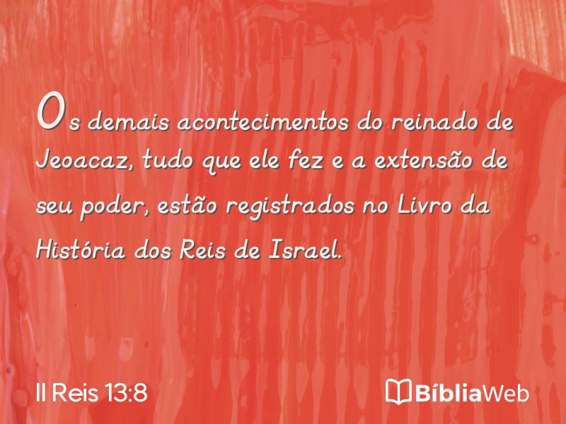 II Reis 13:8 em imagem para compartilhar