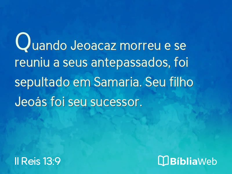 II Reis 13:9 em imagem para compartilhar