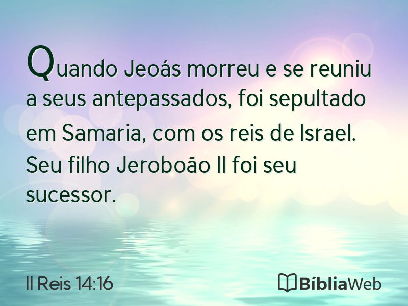 II Reis 14:16 em imagem para compartilhar