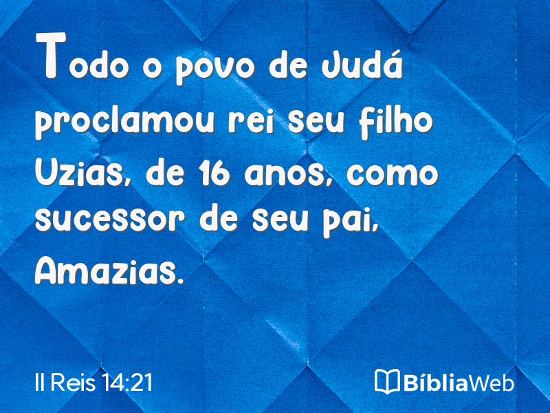 II Reis 14:21 em imagem para compartilhar