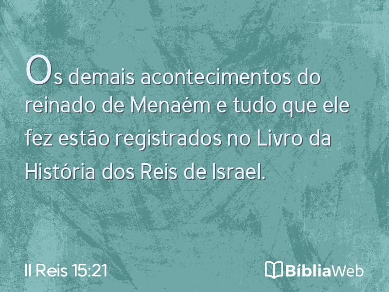 II Reis 15:21 em imagem para compartilhar
