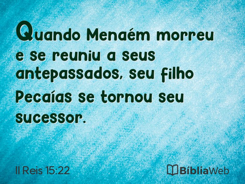 II Reis 15:22 em imagem para compartilhar