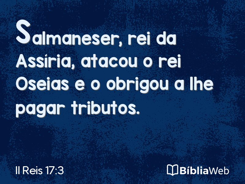 II Reis 17:3 em imagem para compartilhar