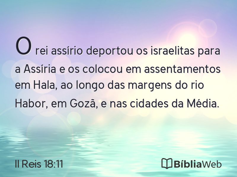 II Reis 18:11 em imagem para compartilhar
