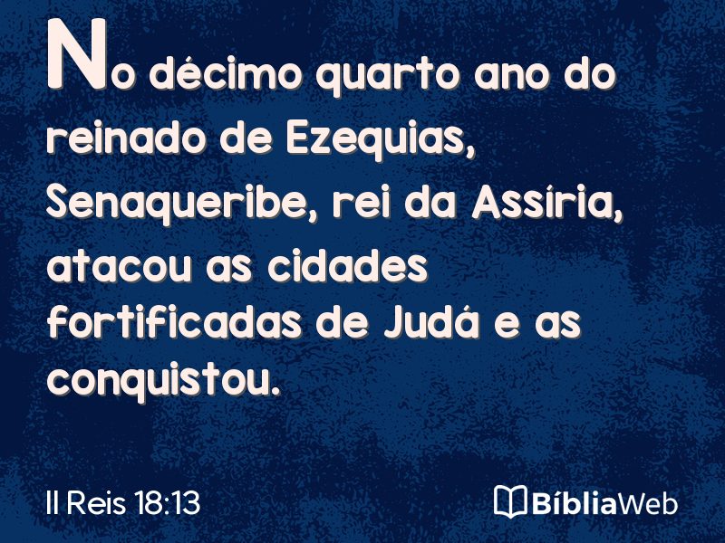 II Reis 18:13 em imagem para compartilhar