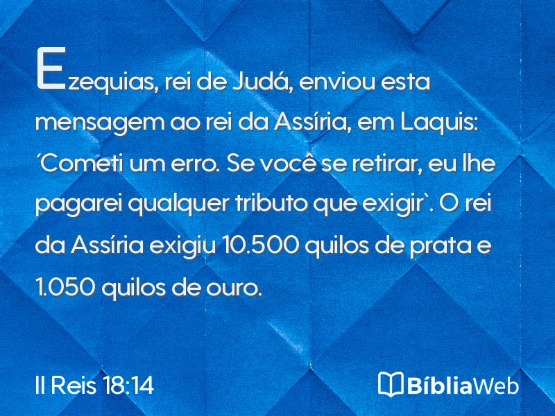 II Reis 18:14 em imagem para compartilhar