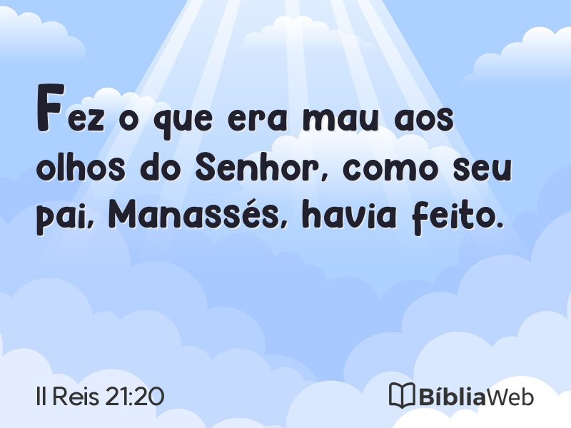 II Reis 21:20 em imagem para compartilhar