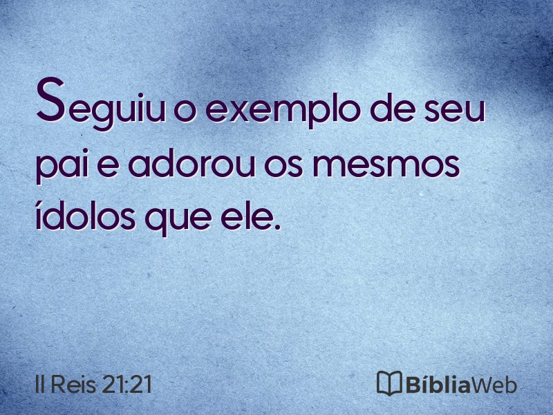 II Reis 21:21 em imagem para compartilhar
