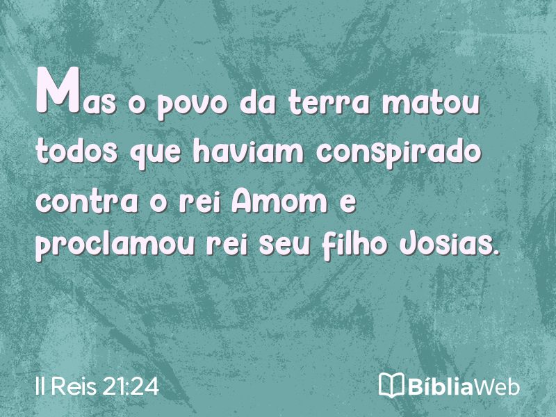 II Reis 21:24 em imagem para compartilhar