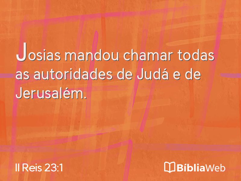 II Reis 23:1 em imagem para compartilhar
