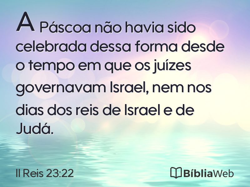 II Reis 23:22 em imagem para compartilhar