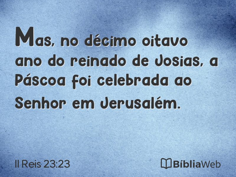 II Reis 23:23 em imagem para compartilhar