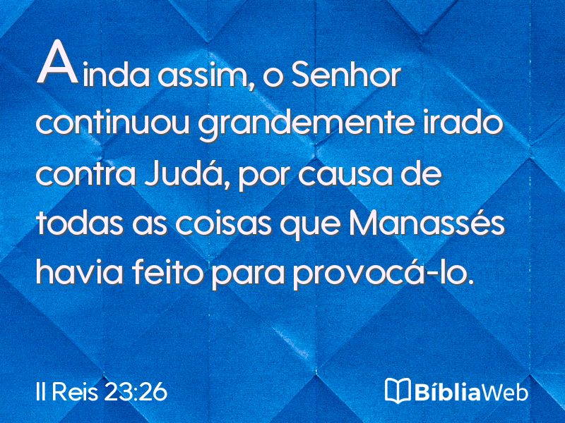 II Reis 23:26 em imagem para compartilhar