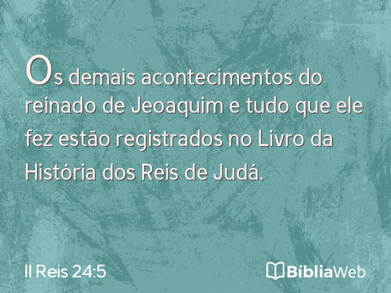 II Reis 24:5 em imagem para compartilhar