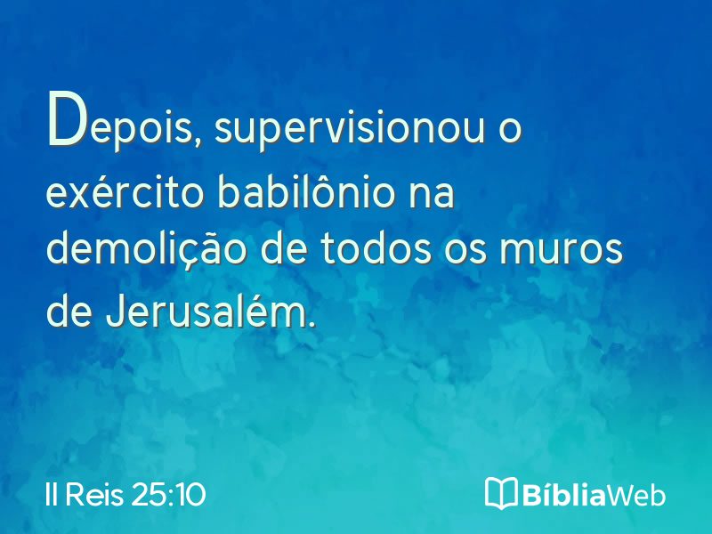 II Reis 25:10 em imagem para compartilhar