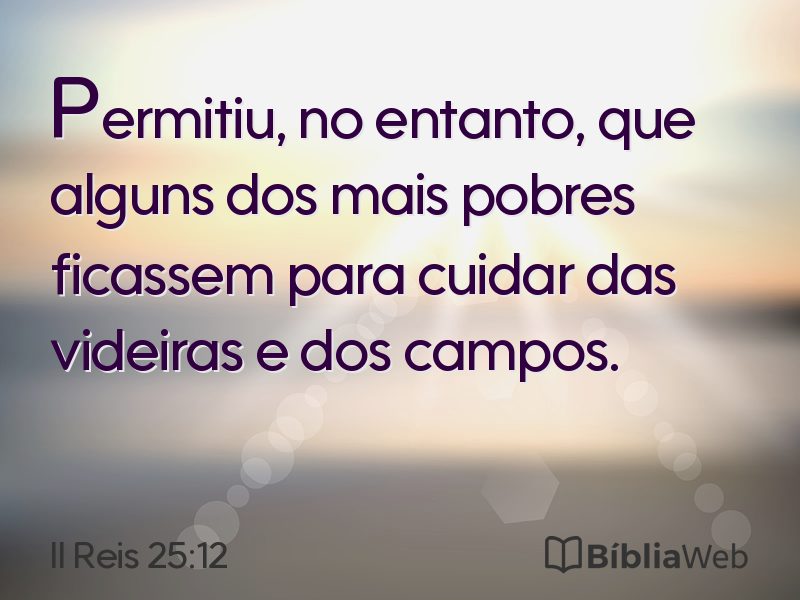 II Reis 25:12 em imagem para compartilhar