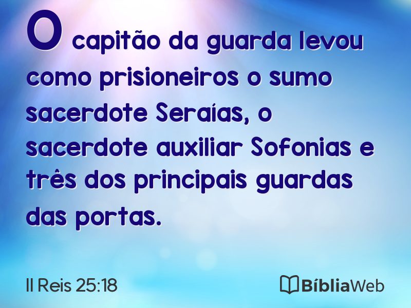II Reis 25:18 em imagem para compartilhar