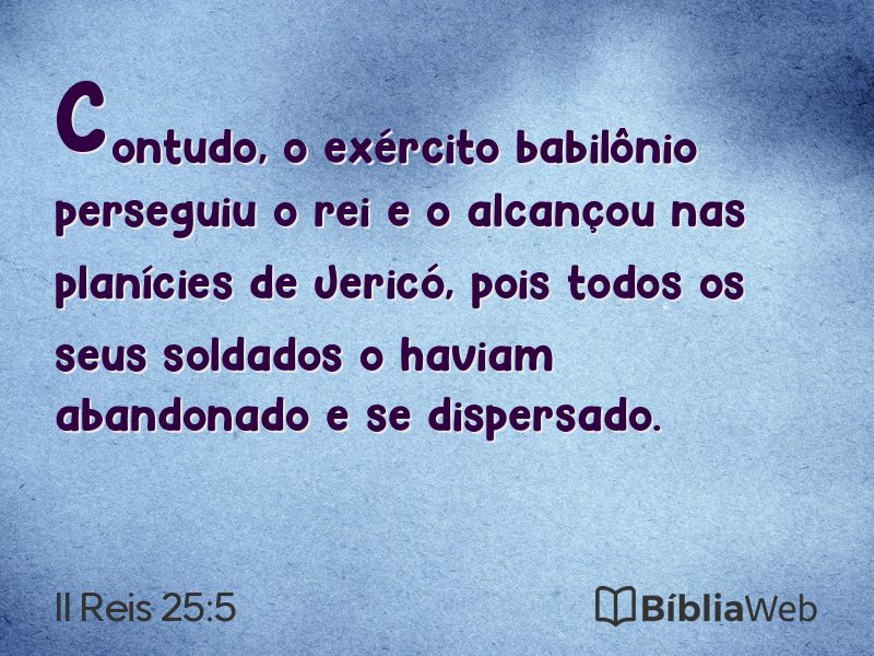 II Reis 25:5 em imagem para compartilhar
