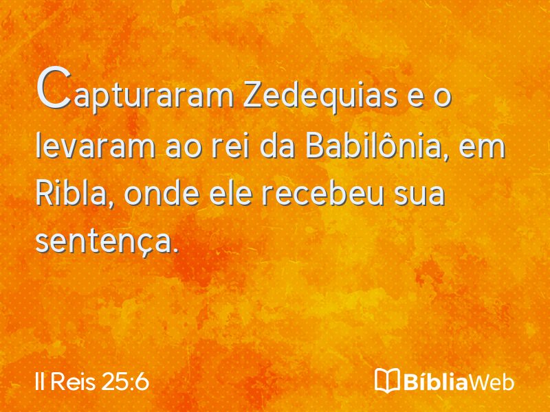 II Reis 25:6 em imagem para compartilhar