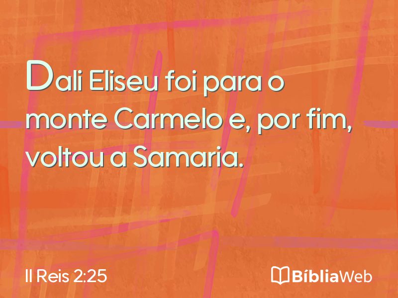 II Reis 2:25 em imagem para compartilhar