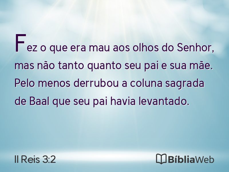 II Reis 3:2 em imagem para compartilhar