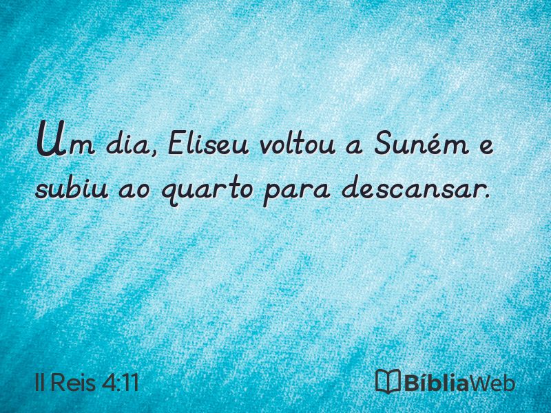 II Reis 4:11 em imagem para compartilhar