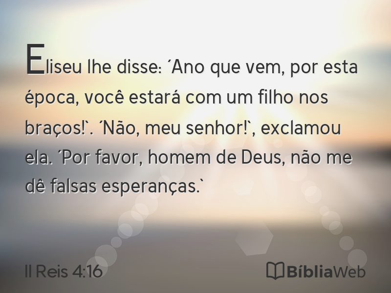 II Reis 4:16 em imagem para compartilhar
