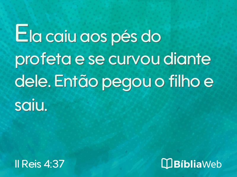 II Reis 4:37 em imagem para compartilhar