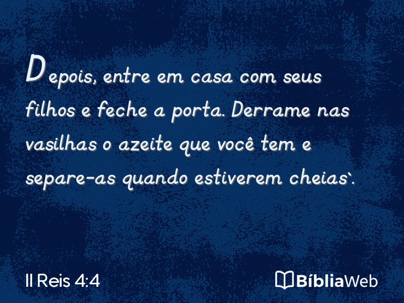 II Reis 4:4 em imagem para compartilhar