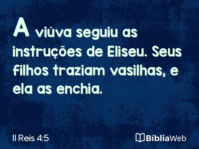 II Reis 4:5 em imagem para compartilhar