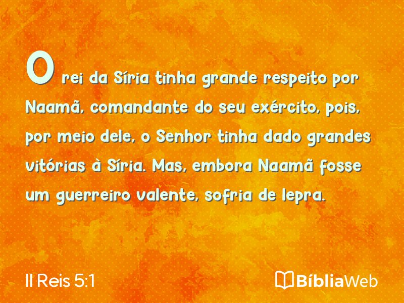 II Reis 5:1 em imagem para compartilhar