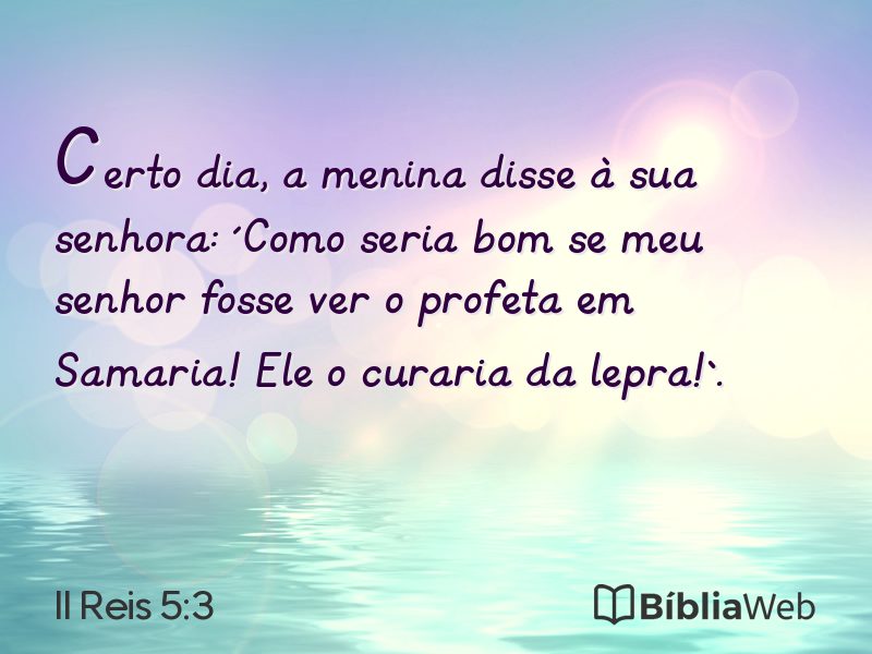 II Reis 5:3 em imagem para compartilhar