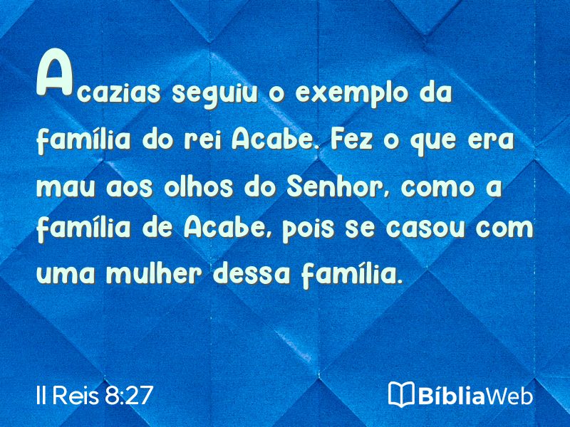 II Reis 8:27 em imagem para compartilhar
