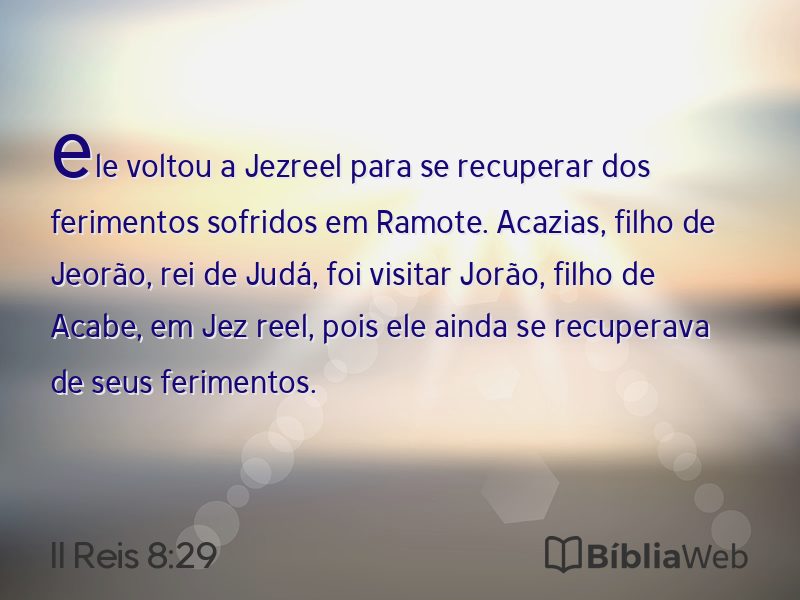 II Reis 8:29 em imagem para compartilhar