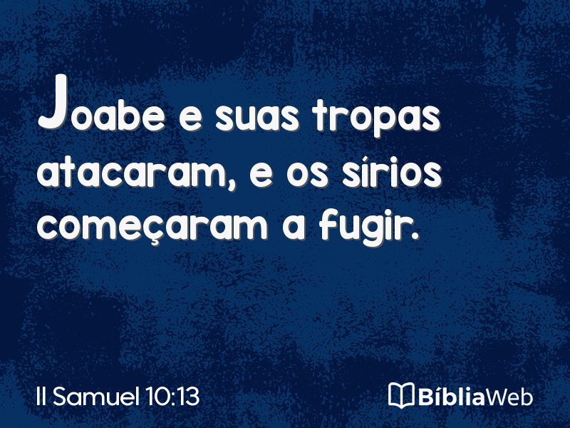 II Samuel 10:13 em imagem para compartilhar