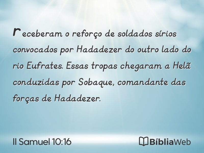 II Samuel 10:16 em imagem para compartilhar