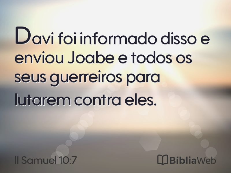 II Samuel 10:7 em imagem para compartilhar