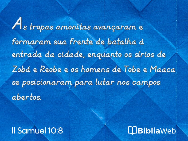 II Samuel 10:8 em imagem para compartilhar
