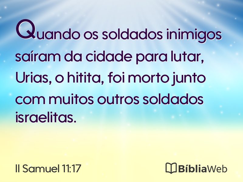 II Samuel 11:17 em imagem para compartilhar