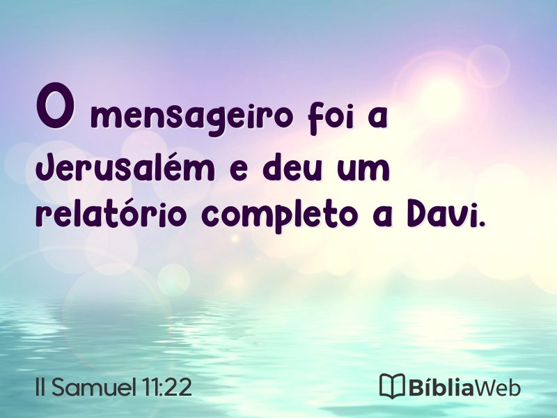 II Samuel 11:22 em imagem para compartilhar